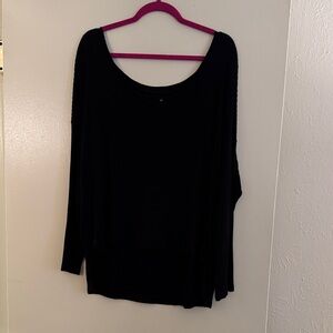 American Eagle Ribbed Black Long Sleeve Sweater